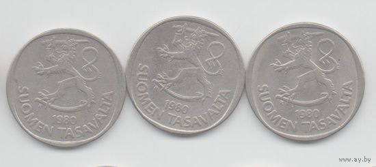 ФИНЛЯНДСКАЯ РЕСПУБЛИКА. 1 МАРКА 1980