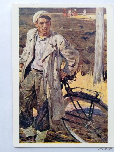 1960. соцреализм. Кабачек. Портрет бригадира Перепелкина