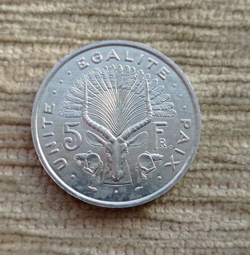 Werty71 Джибути 5 франков 1991 Рыба