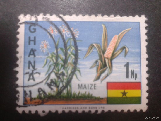 Гана, 1967. Стандарт. Кукуруза, флаг