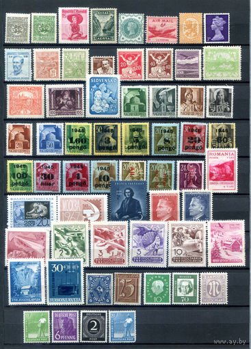 Марки разных стран 2 - 60 марок - MNH, MLH, MH. Старт с 1 коп! Без МЦ! #O-W-46