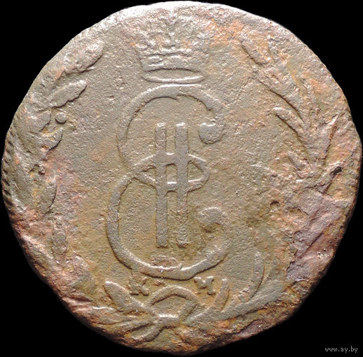 Денга 1768 КМ, Нечастая! С 1 Рубля! Смотрите другие лоты!