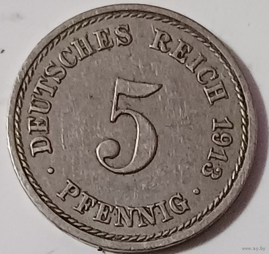 5пфеннигов 1913 год