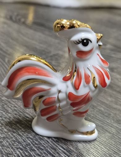 Статуэтка "Петух" ДФЗ - роспись золотом