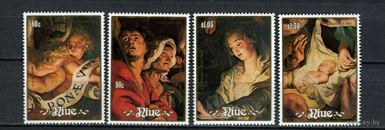 Ниуэ - 1988 - Рождество. Искусство - [Mi. 737-740] - полная серия - 4 марки. MNH.  (LOT AA54)
