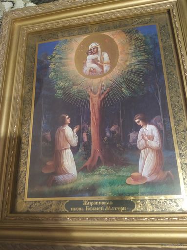 Икона Явление Богородицы в Жировичах большая 43/32