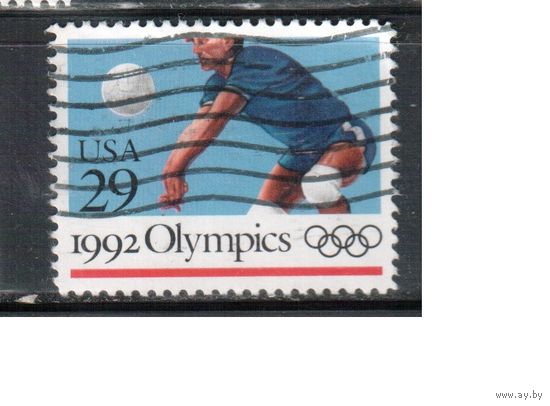 США-1992, (Мих.2243), гаш. , Спорт, ОИ-1992, Волейбол