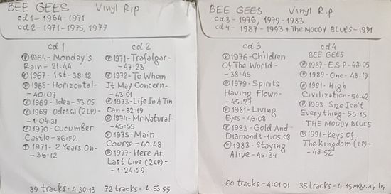 CD MP3 BEE GEES - 4 CD - Vinyl Rip (оцифровки с винила)