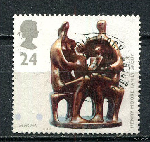 Великобритания - 1993 - Европа (C.E.P.T.) – Современное искусство 24P - [Mi.1451] - 1 марка. Гашеная.  (Лот 25HJ)-T41P50