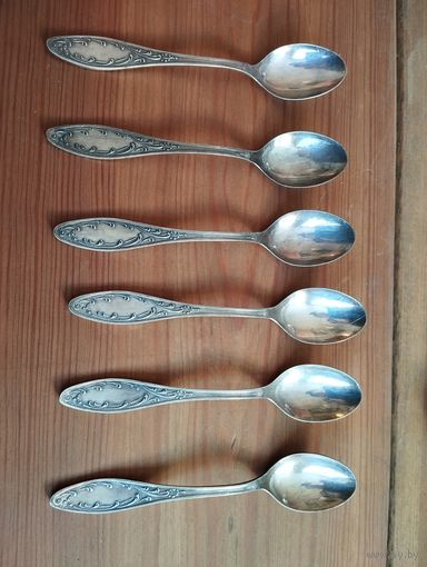 Ложки чайные Пламя, мельхиор. Кольчугино СССР