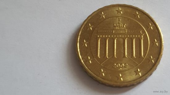 Германия 2002D 10 евроцентов