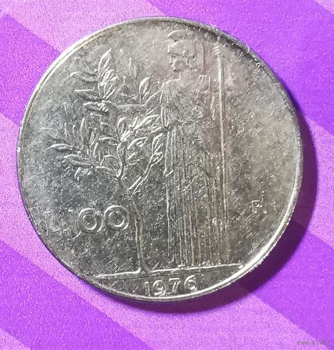 100 лир 1976 г. италия