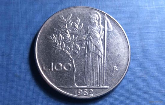 100 лир 1982. Италия.