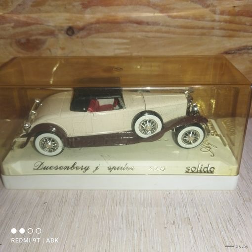 Винтаж.Duesenberg.Solido.Франция.1/43.