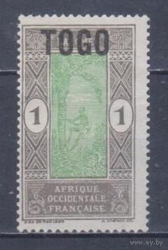 [979] Французские колонии. Того 1921. Надпечатка. БЕЗ КЛЕЯ.