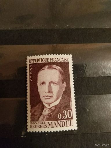 1964 Франция 20 лет со дня смерти Жоржа Манделы персоналии чистая клей MNH** выпускалась одиночкой (б-11)