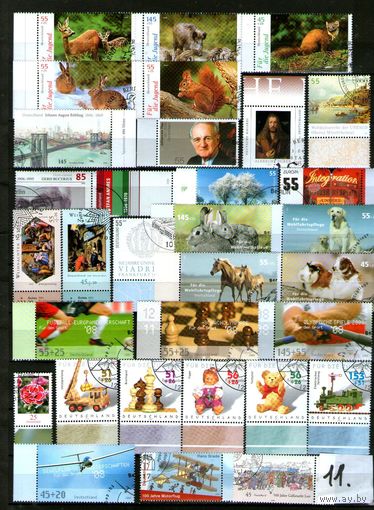 Германия.СБОРНЫЙ ЛОТ(11) гашеных марок с полями!