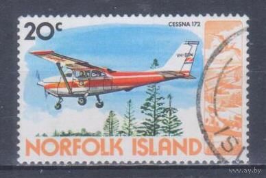 [2215] Норфолк 1980. Авиация.Самолет. Гашеная марка.