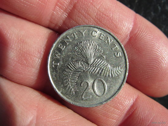 Сингапур 20 центов, 1987. С 20 копеек. Распродажа коллекции. Смотрите другие лоты.