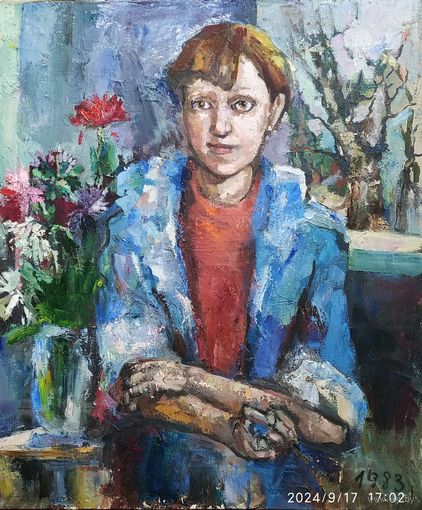 Портрет. 1984г.. х/м.
