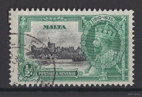 1935 Мальта Юбилей коронации Георг V, Замок Виндзор Used