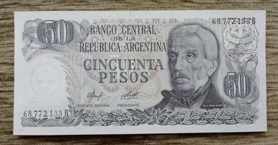 Werty71 Аргентина 50 песо 1976 - 1978 UNC банкнота