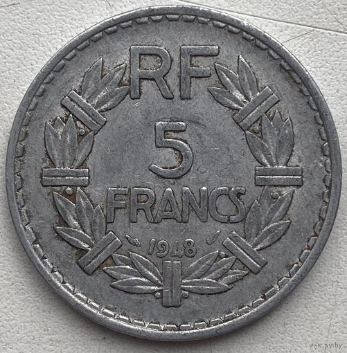 Франция 5 франков 1948 г.
