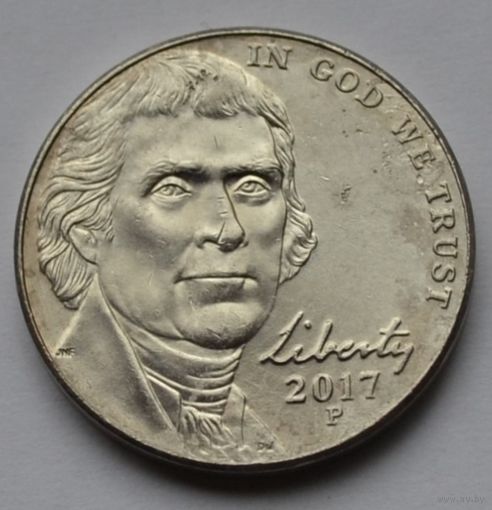 США, 5 центов 2017 г. Р