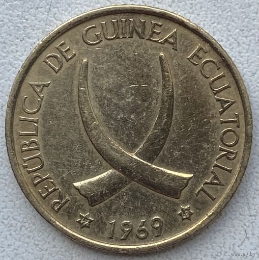 Экваториальная Гвинея 1 песета 1969 г.
