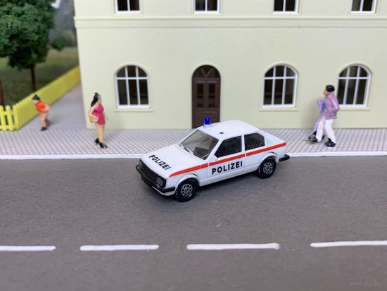 Opel Kadett POLIZEI. Масштаб HO 1:87.