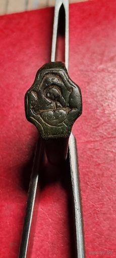 Кольцо старое. Герб Лелива.