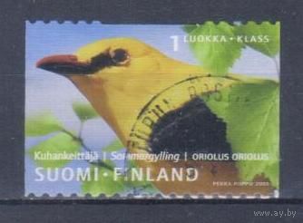 [687] Финляндия 2001. Фауна.Птицы.Иволга. Гашеная марка.