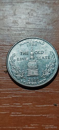 США Штаты и территории 25 центов (квотер) Мэриленд 2000