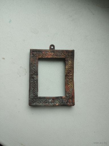 Рамка под иконку латунная 4 на 5 см