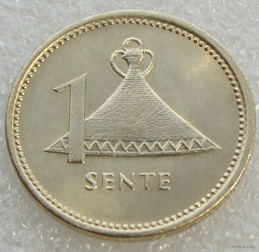 Лесото. 1 сенте 1979 год KM#16 "Соломенная шляпа народа БАСУТО" Редкая!!!  Тираж: 4.500.000 шт