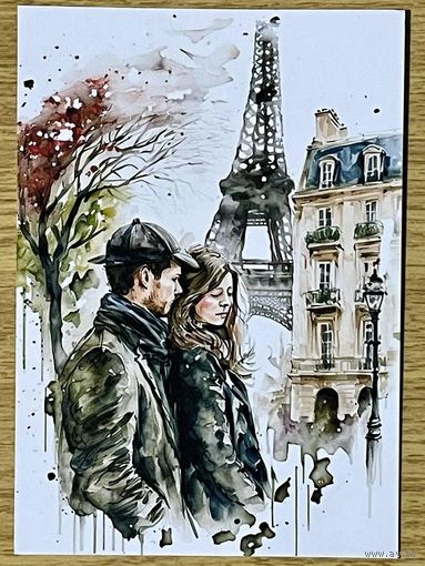 Открытка для посткроссинга чистая 10х15 см