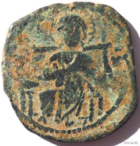 ВИЗАНТИЯ. КОНСТАНТИН IХ МОНОМАХ (1042-1055 г.) АНОНИМНЫЙ ФОЛЛИС.