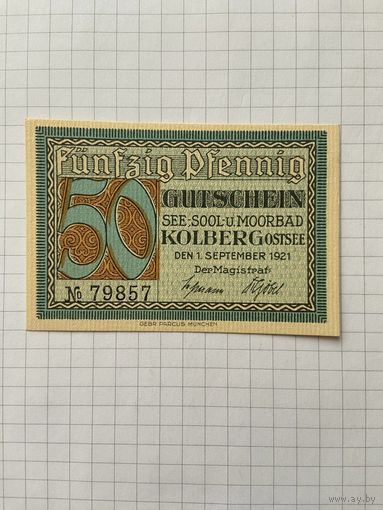 50 пфенигов (нотгельды) г. Германия.-2912