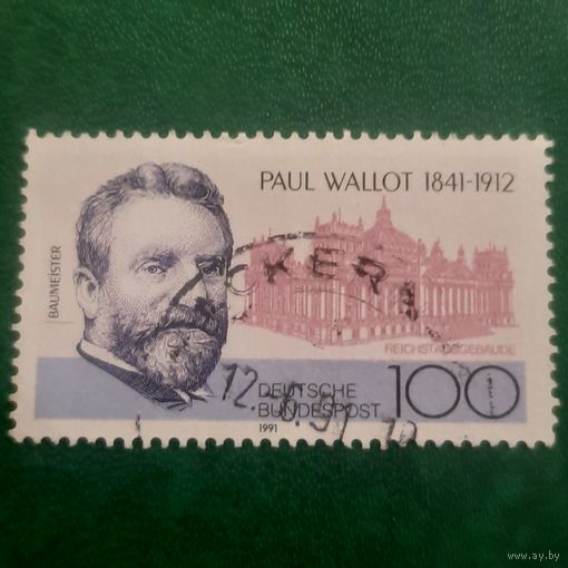 ФРГ 1991. Paul Wallot 1841-1912