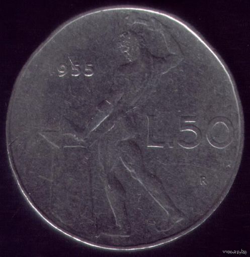 50 Лир 1955 год Италия