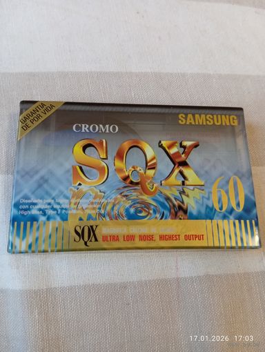 Аудиокассета Samsung SQX 60 Cromo. Новая. Редкая!