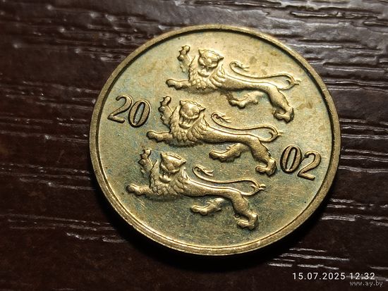 Эстония 10 сентов 2002