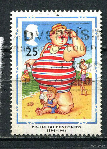 Великобритания - 1994 - 100-летие художественных открыток 25P - [Mi.1509] - 1 марка. Гашеная.  (Лот 26HJ)-T41P50