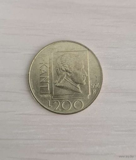 Сан-Марино 200 лир, 1996 (Repubblica di San Marino L.200)