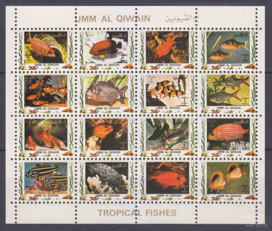 1972 Умм Аль Кивайн 1482-1497ZB Морская фауна 45,00 евро