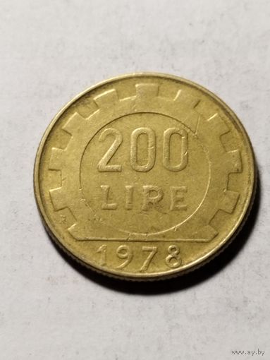 Италия 200 лир 1978