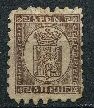 Великое княжество Финляндское (Российская Империя) - 1866/1874 - Герб с короной 5П - [Mi.5b] - 1 марка. MH.  (Лот 37AA)