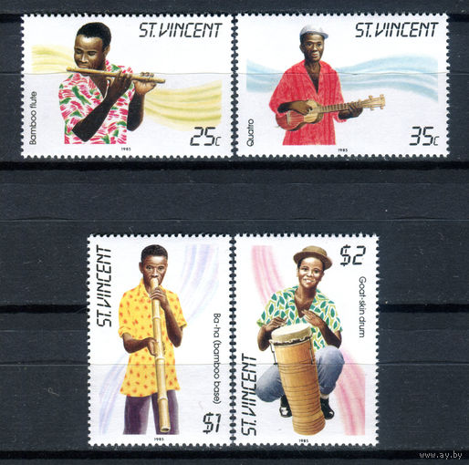 Сент Винсент - 1985г. - Музыканты - полная серия, MNH [Mi 844-847] - 4 марки