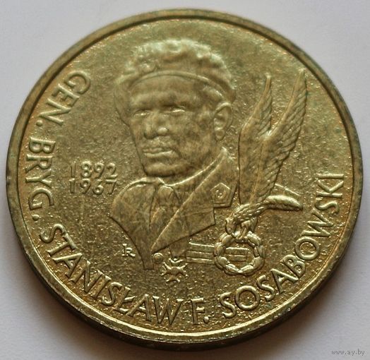 Польша 2 злотых 2004 год "Генерал Станислав Сосабовски (1892-1967)"