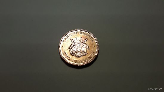 2 шиллинга 1987 г. Республика Уганда. Внимательно читайте объявление.